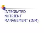 INTEGRATED NUTRIENT MANAGEMENT (INM) - slide 1