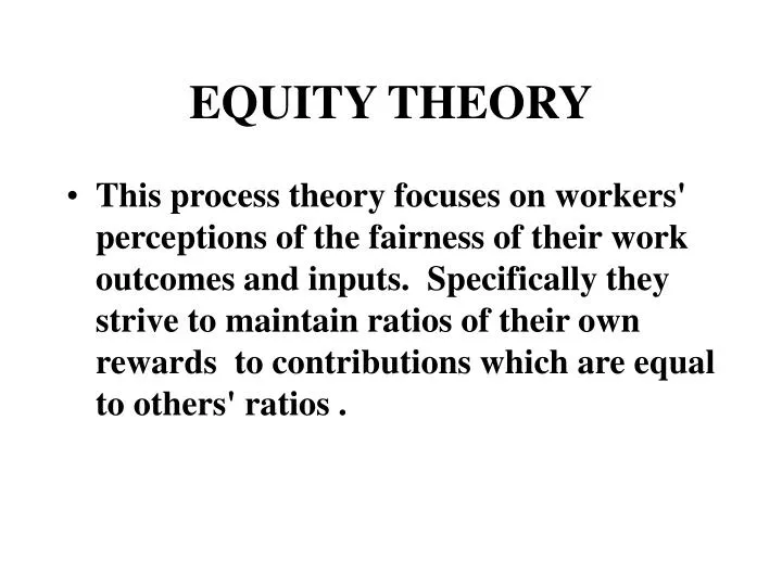 equity theory