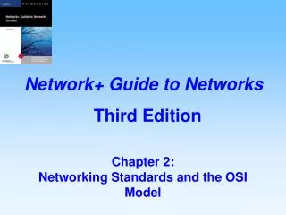 Chapter 2: Networking Standards and the OSI Model