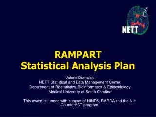RAMPART Statistical Analysis Plan