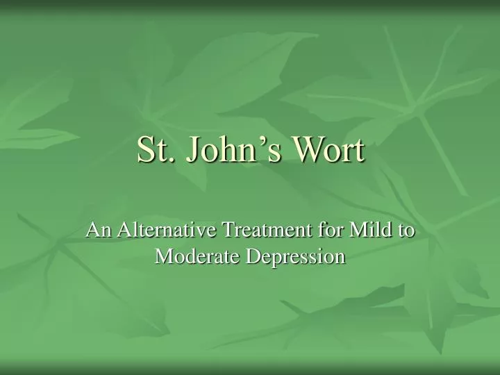 st john s wort