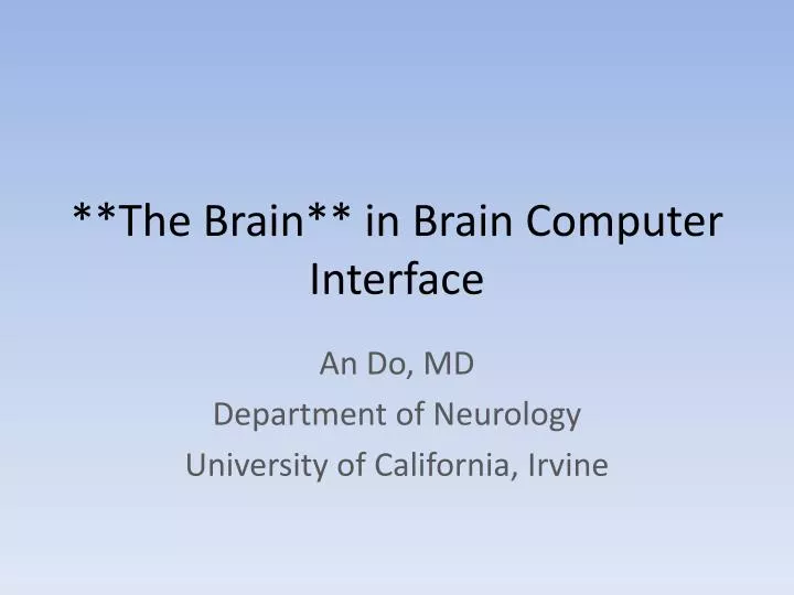 the brain in brain computer interface