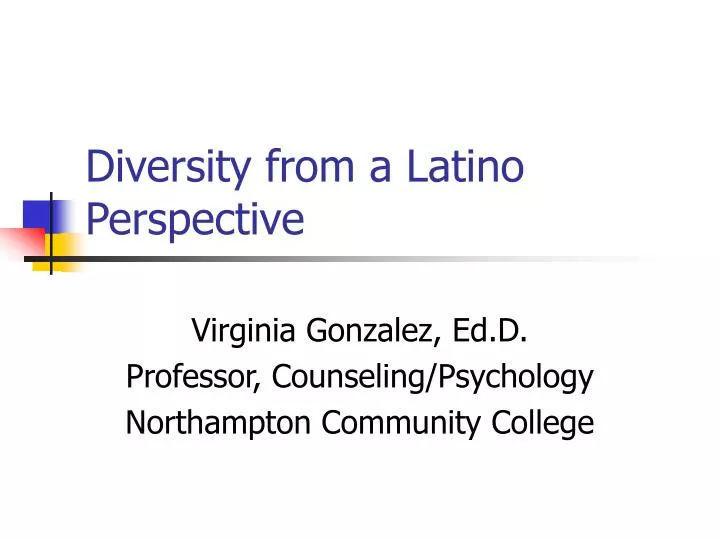 diversity from a latino perspective
