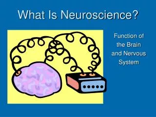 What Is Neuroscience?