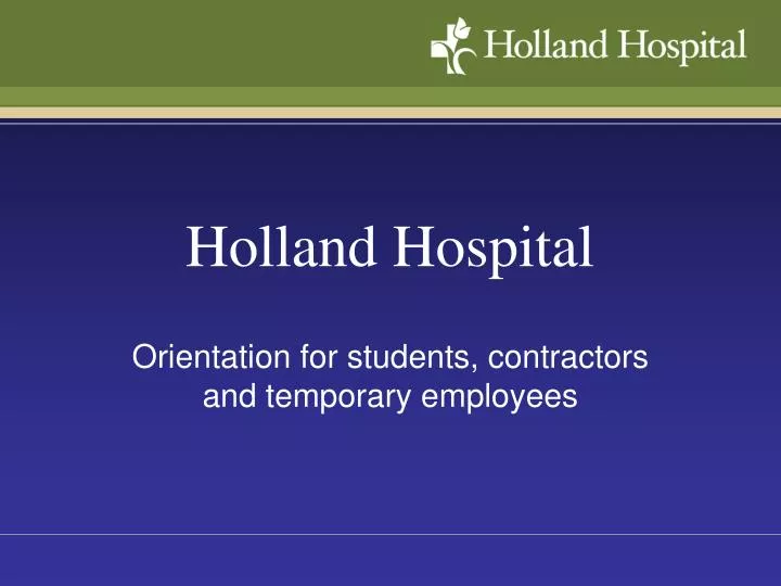 holland hospital