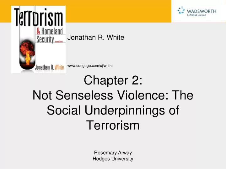 chapter 2 not senseless violence the social underpinnings of terrorism
