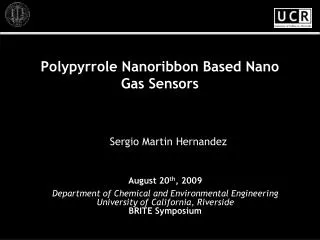 Polypyrrole Nanoribbon Based Nano Gas Sensors