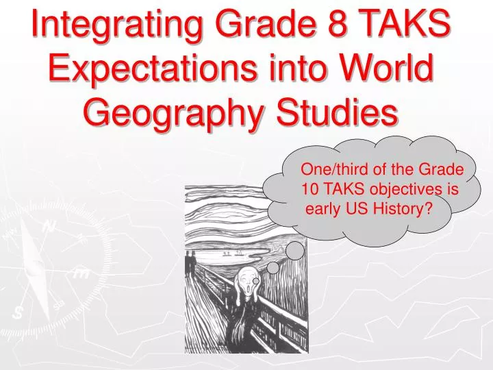 integrating grade 8 taks expectations into world geography studies