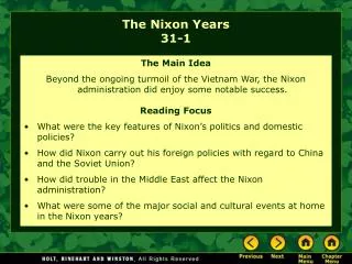 The Nixon Years 31-1