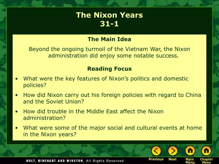 the nixon years 31 1