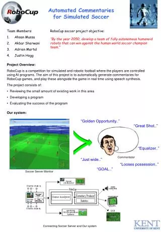 Automated Commentaries for Simulated Soccer