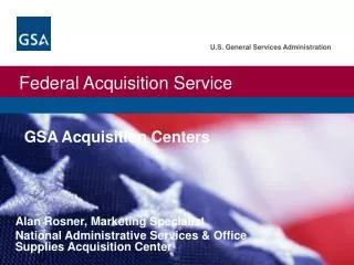 GSA Acquisition Centers