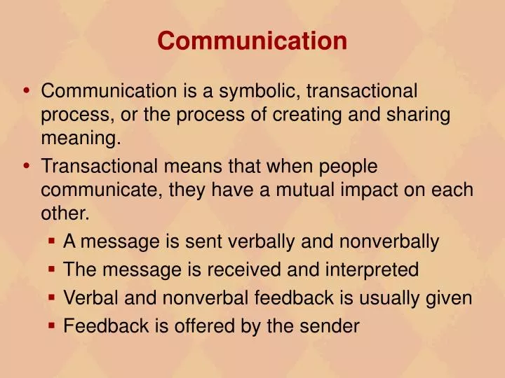 communication