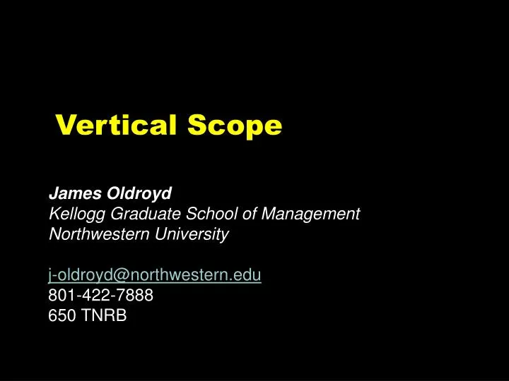 vertical scope