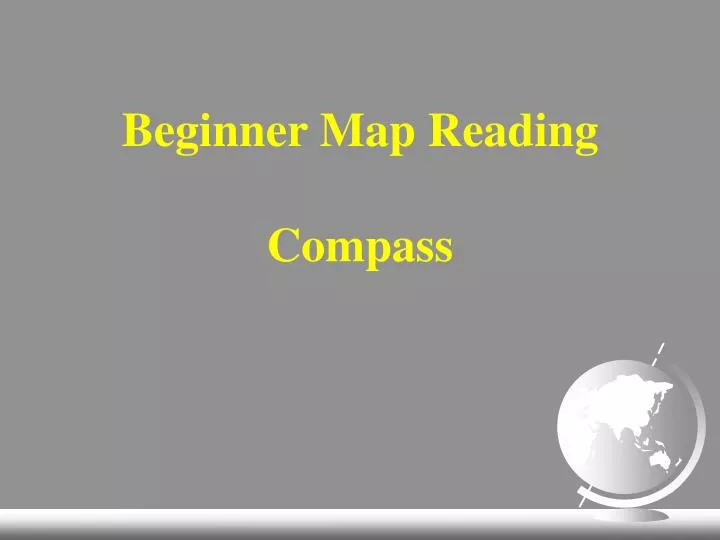 beginner map reading compass