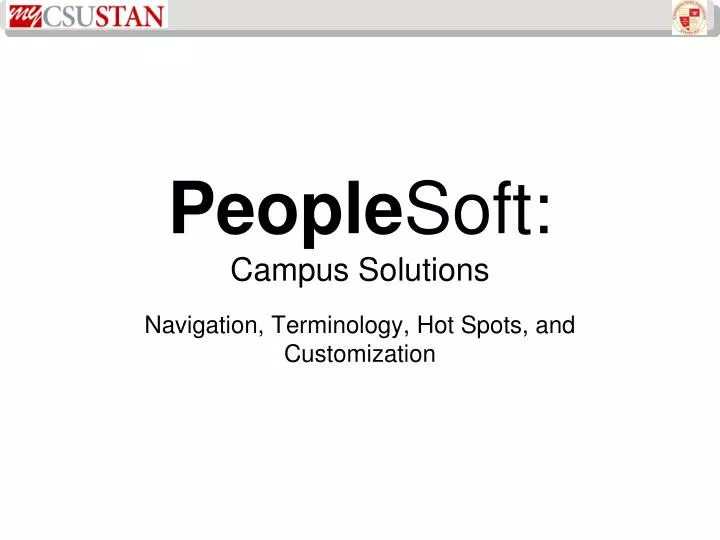 people soft campus solutions