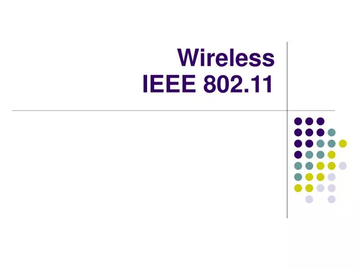 wireless ieee 802 11