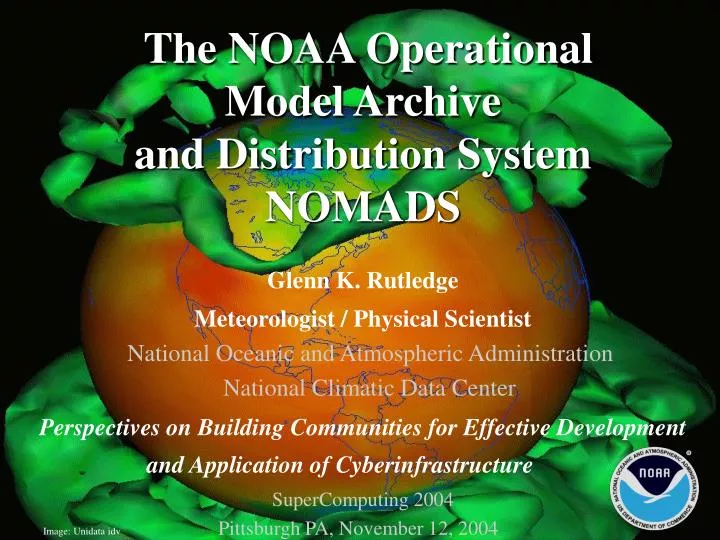 the noaa operational model archive and distribution system nomads