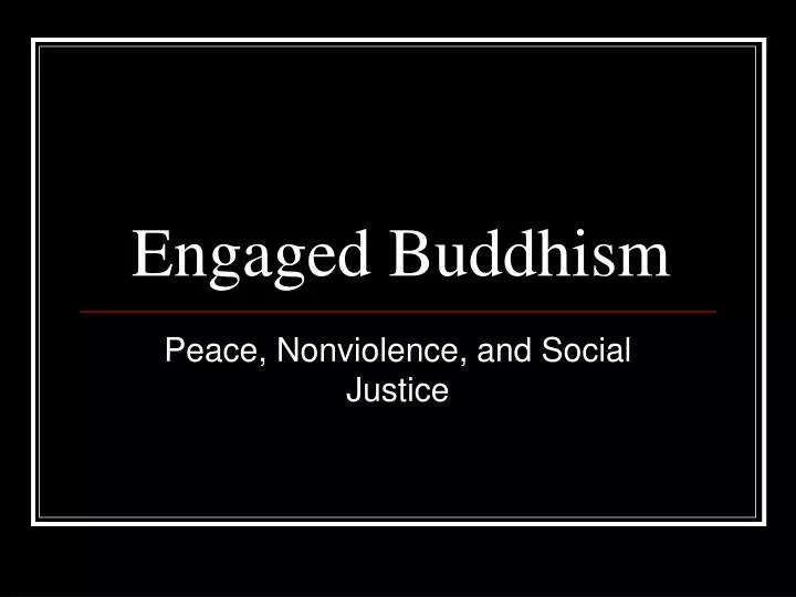 engaged buddhism