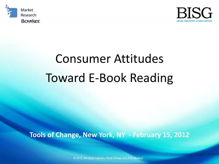 consumer attitudes toward e book reading