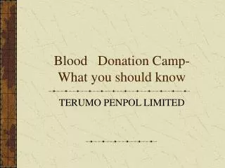 Blood Donation Camp-What you should know
