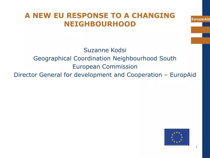 a new eu response to a changing neighbourhood