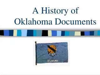 A History of Oklahoma Documents
