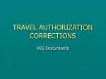 TRAVEL AUTHORIZATION CORRECTIONS - slide 1