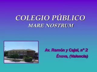 colegio p blico mare nostrum