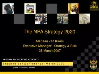 The NPA Strategy 2020