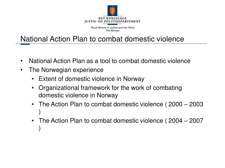 national action plan to combat domestic violence