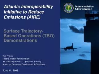 Atlantic Interoperability Initiative to Reduce Emissions (AIRE)