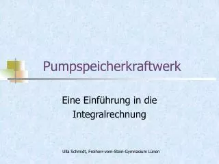 pumpspeicherkraftwerk