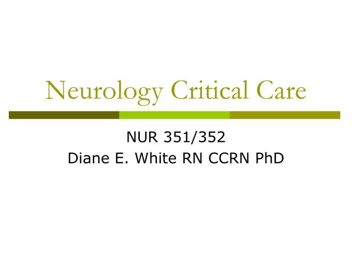 neurology critical care