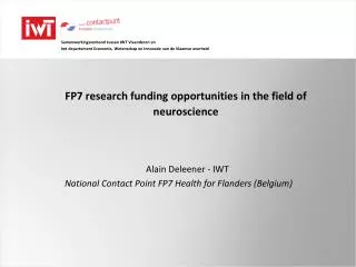FP7 research funding opportunities in the field of neuroscience