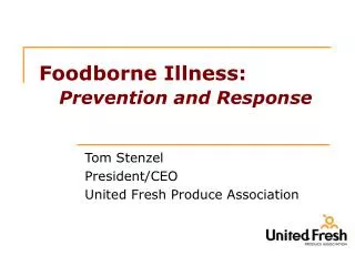 Foodborne Illness: Prevention and Response