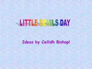 Ideas by Ceilidh Bishop!