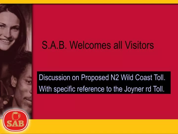 s a b welcomes all visitors
