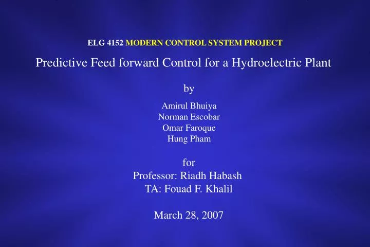 elg 4152 modern control system project