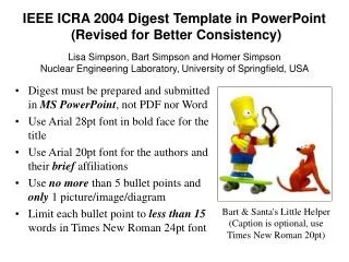 IEEE ICRA 2004 Digest Template in PowerPoint (Revised for Better Consistency)
