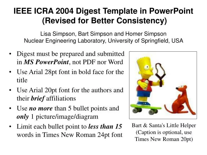 ieee icra 2004 digest template in powerpoint revised for better consistency