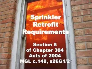 Sprinkler Retrofit Requirements