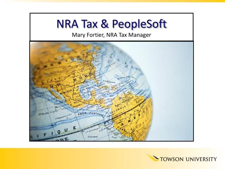 nra tax peoplesoft mary fortier nra tax manager