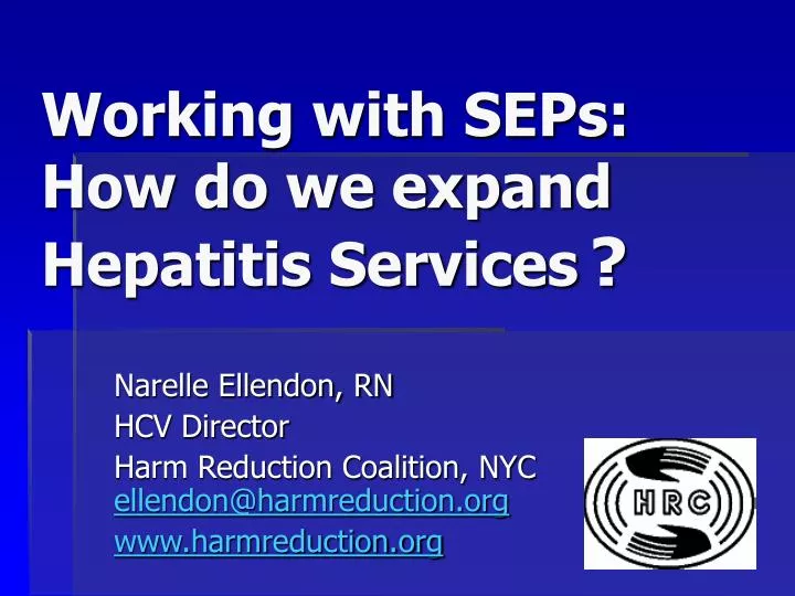 working with seps how do we expand hepatitis services