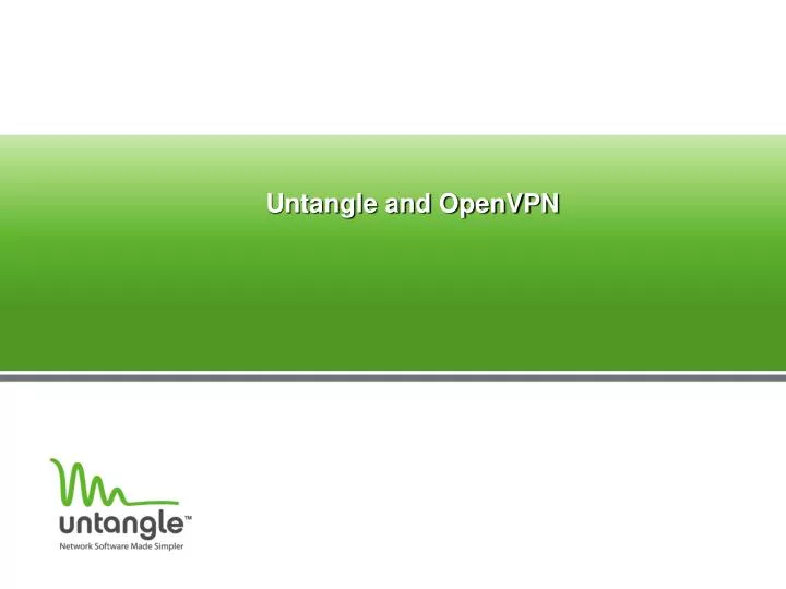 untangle and openvpn