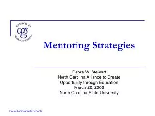 Mentoring Strategies