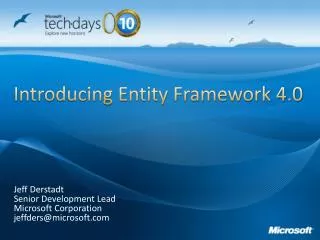 Introducing Entity Framework 4.0
