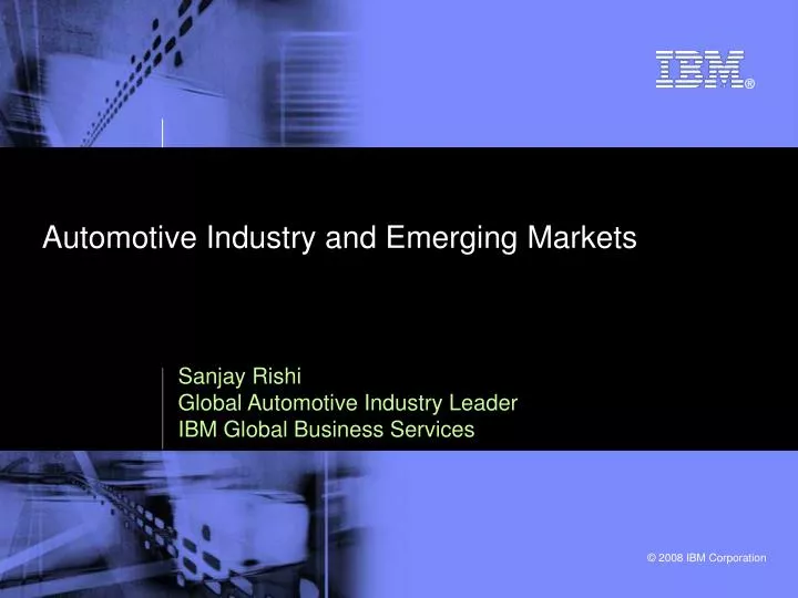 automotive industry and emerging markets