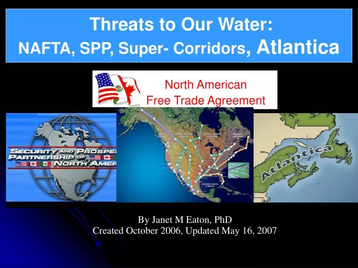threats to our water nafta spp super corridors atlantica