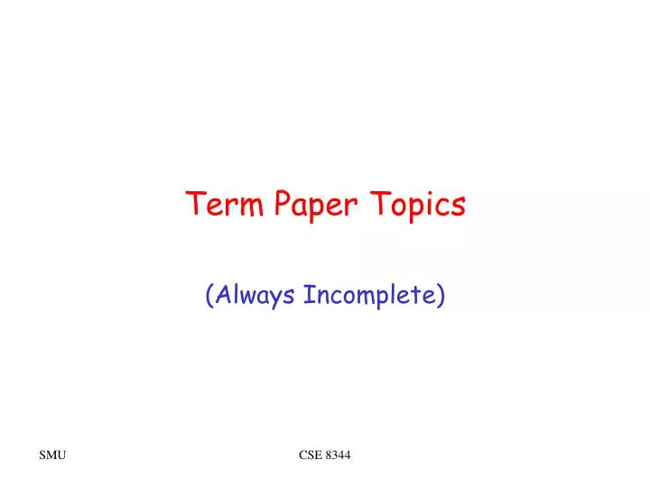 term paper topics for international management